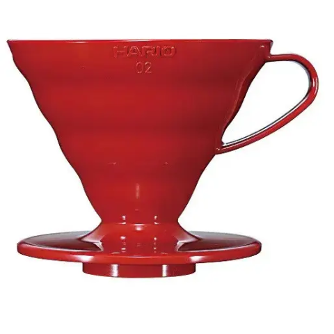 ПУРОВЕР HARIO V60 02 (400 мл) ЧЕРВОНИЙ ПОЛІПРОПІЛЕН VD-02R / VD-INT-02R