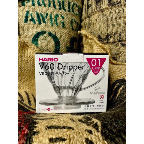 ПУРОВЕР HARIO V60 01 (200 мл) ПОЛІПРОПІЛЕН ПРОЗОРИЙ VD-01T