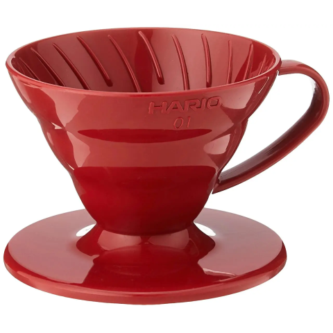 ПУРОВЕР HARIO V60 01 (200 мл) ЧЕРВОНИЙ ПОЛІПРОПІЛЕН VD-01R / VD-INT-01R
